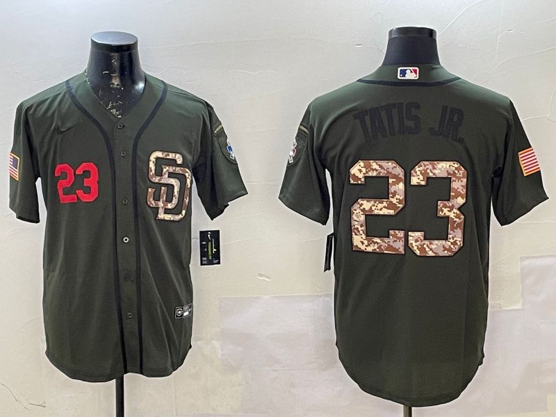 Men San Diego Padres #23 Tatis jr Green Game 2025 Nike MLB Jersey style 2